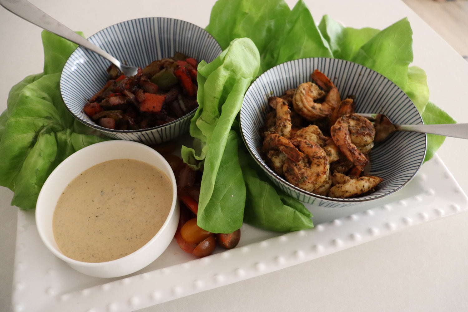 Zesty Shrimp Lettuce Wraps