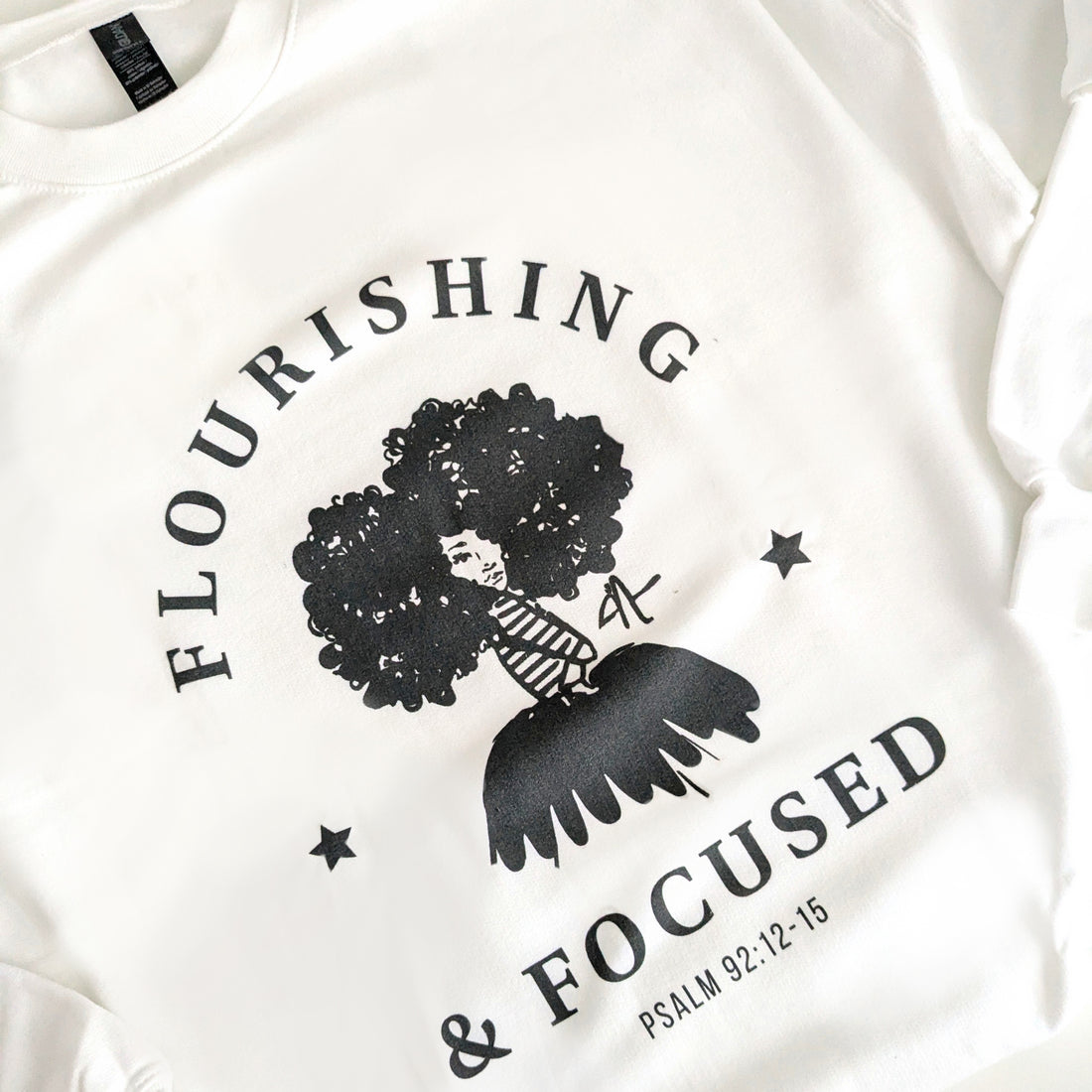 Flourishing &amp; Focused Crew Neck Sweatshirt