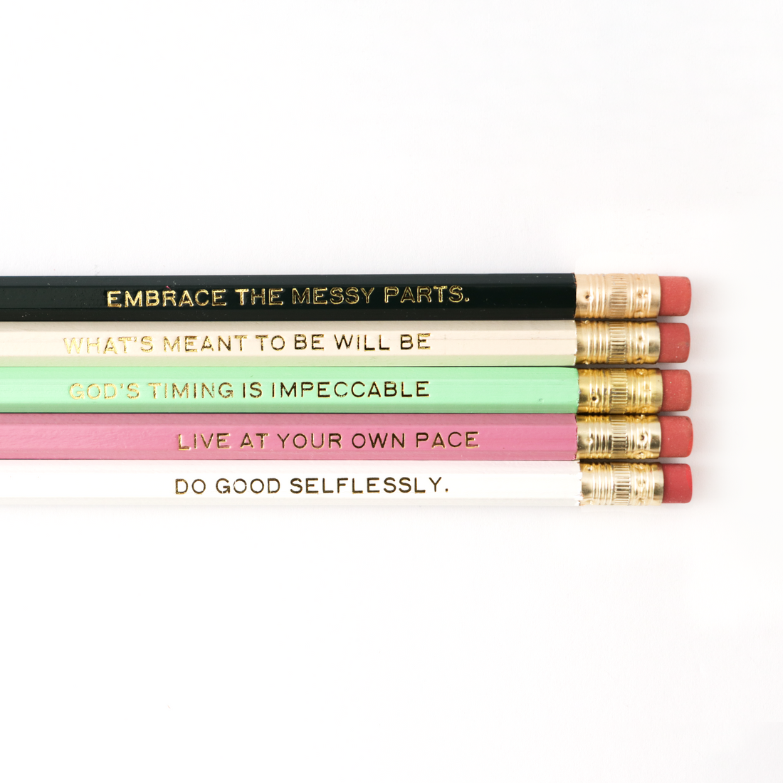 &quot;Golden Thoughts&quot; Encouraging Pencil Set