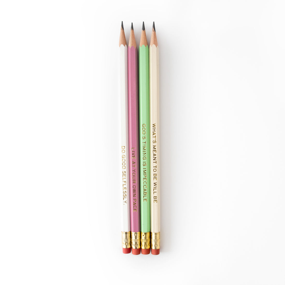 Pencils with messages inspired by Bible verses