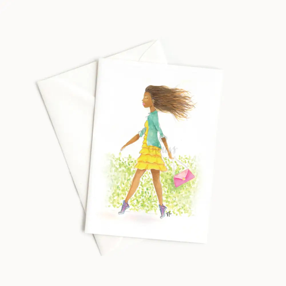 Find Your Stride Blank notecard One please Stationery