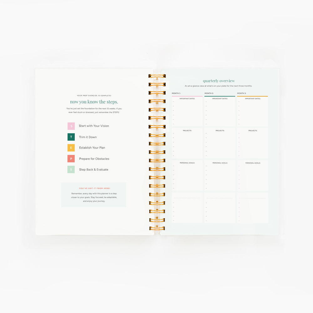 Priority Guide™ Quarterly Planner - White Speckled
