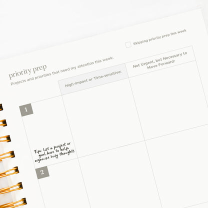 Priority Guide™ Quarterly Planner
