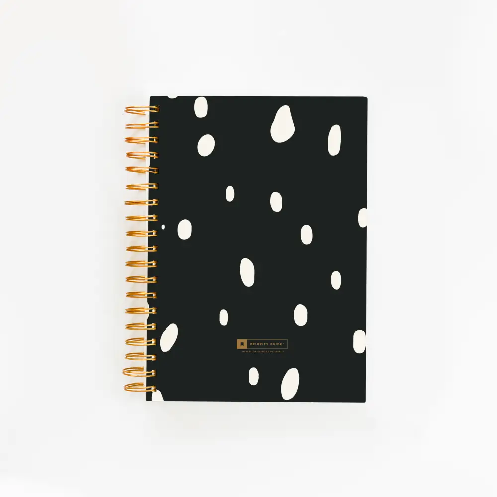 Priority Guide™ Quarterly Planner - Black Speckled Black Speckled Notebooks