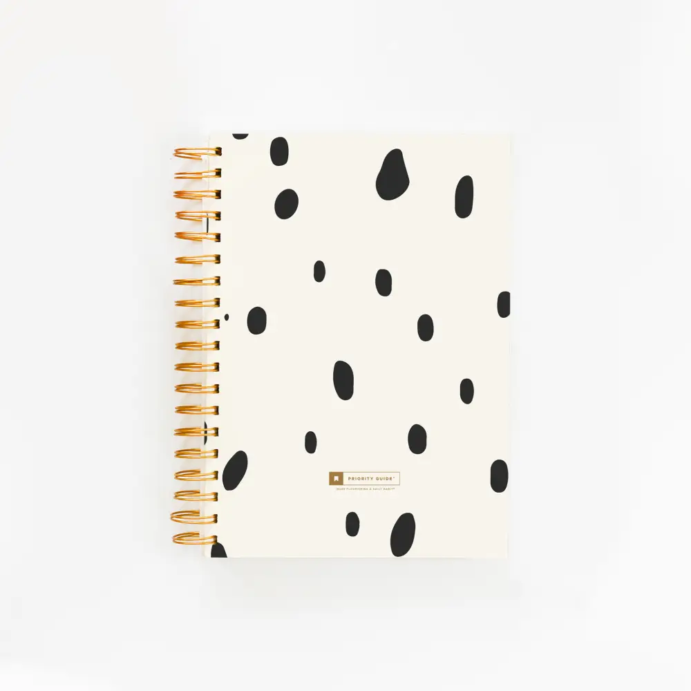 Priority Guide™ Quarterly Planner - White Speckled White Speckled Notebooks