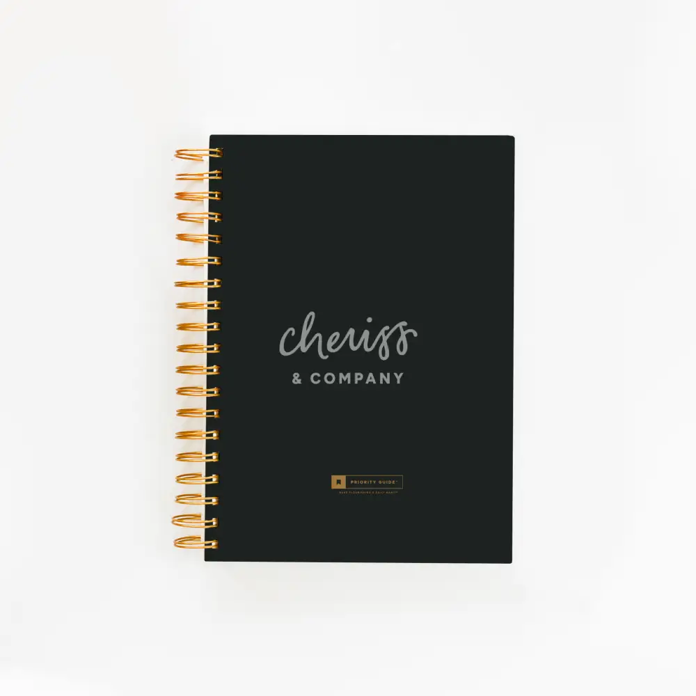 Priority Guide® Quarterly Planner Black Notebooks