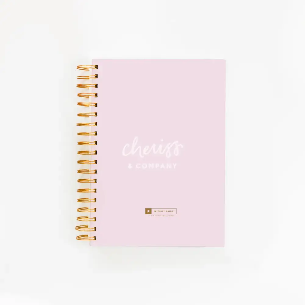 Priority Guide® Quarterly Planner Pink Notebooks