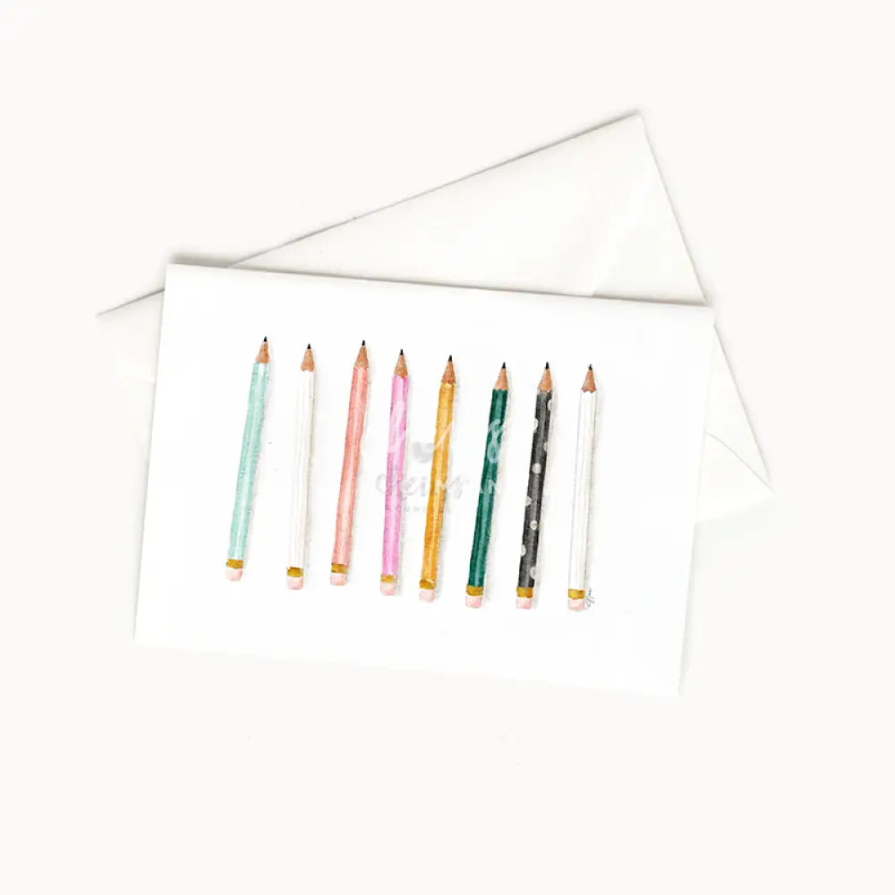 Stay Sharp blank notecard Stationery