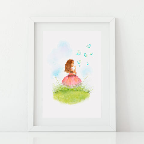 Sunshine &amp; Bubbles Art Print